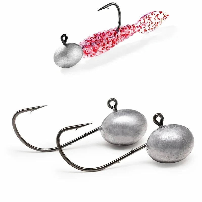 Lot De 10 Hameçons À Tête Plombée