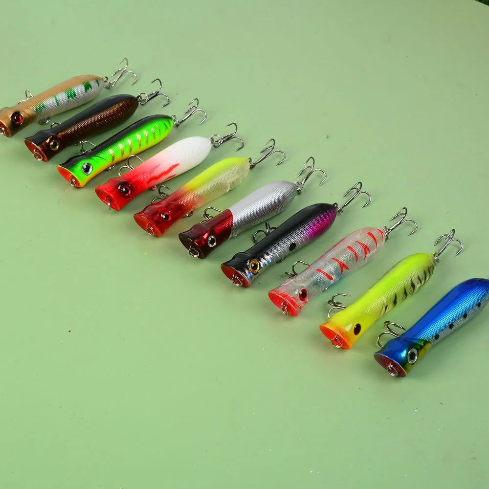 Lot De 10 Leurres Flottants Ondulés Pour Bass — photo 2