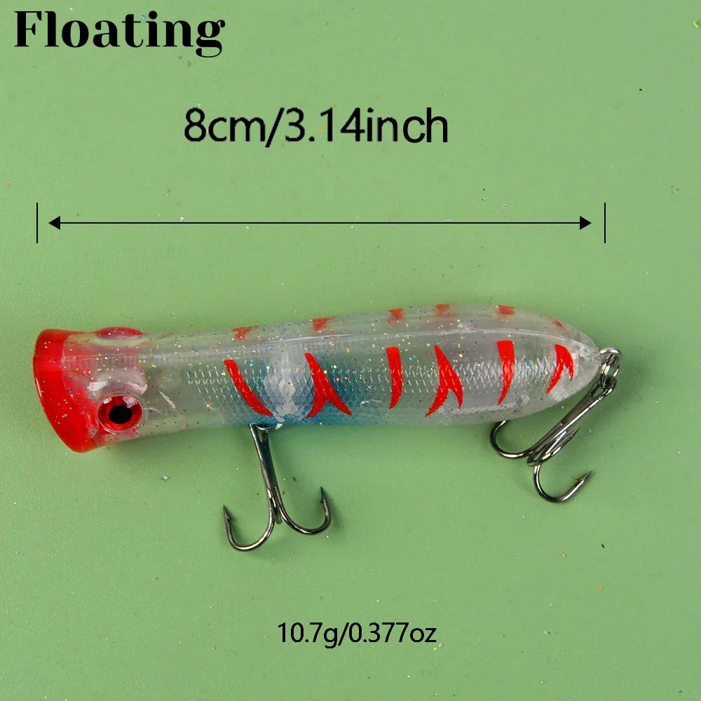 Lot De 10 Leurres Flottants Ondulés Pour Bass — photo 5