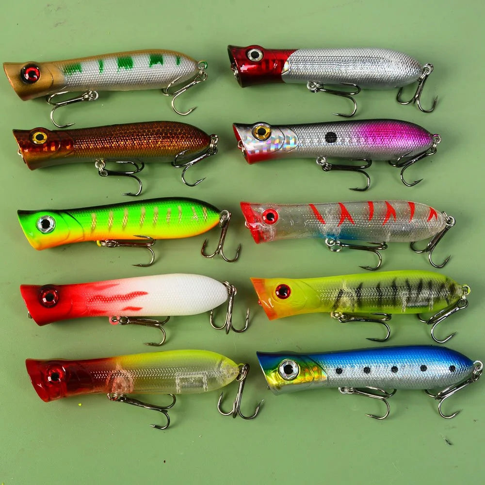 Lot De 10 Leurres Flottants Ondulés Pour Bass — illustration 2 Image