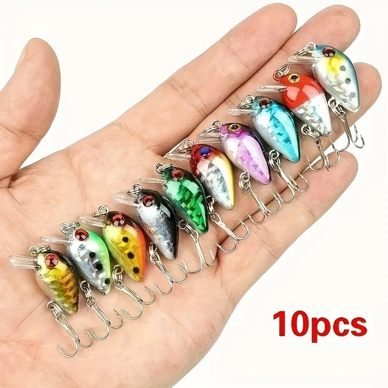 Lot de 10 Leurres Mini à Action Lente