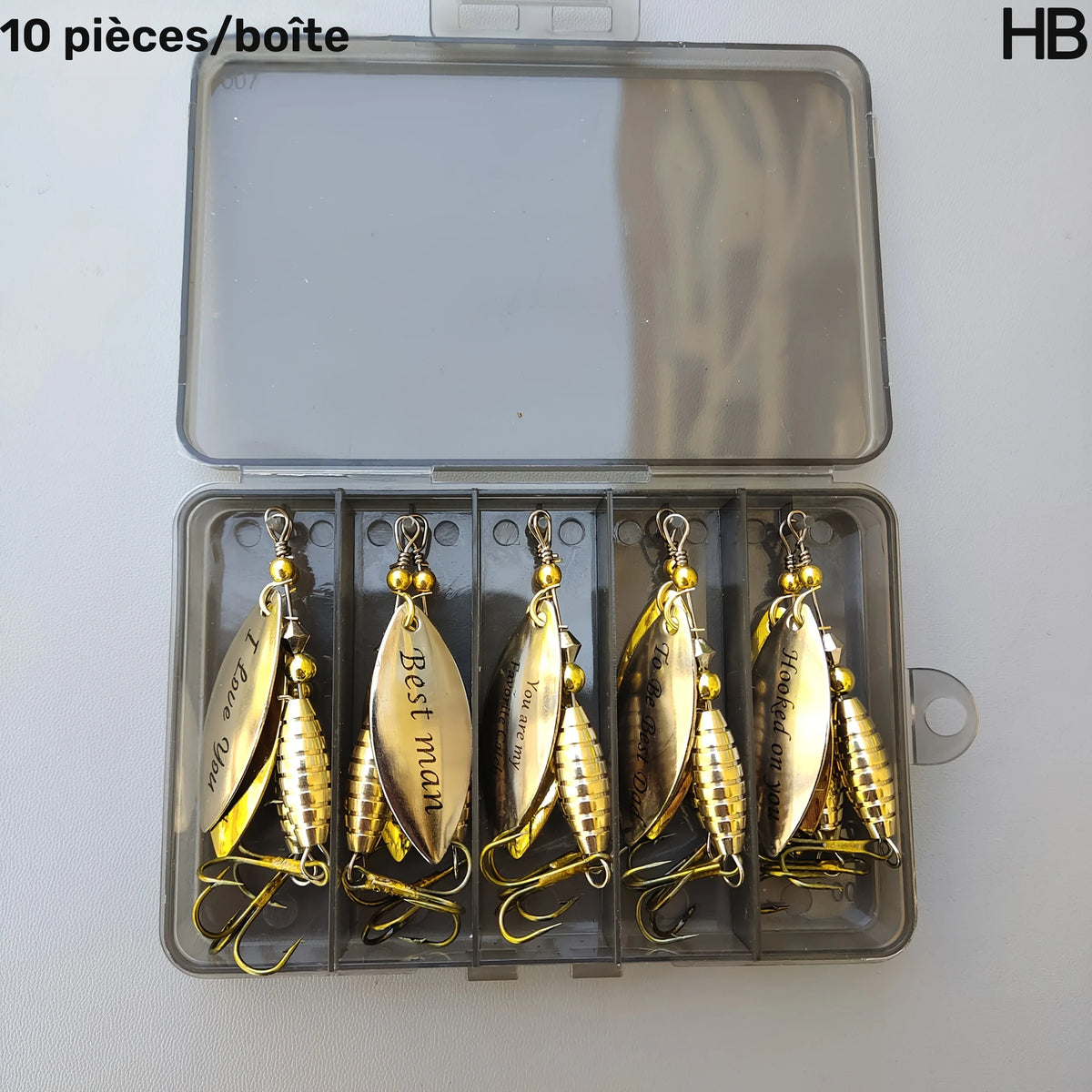 Lot De 10 Leurres Rotatifs En Fer — photo 4