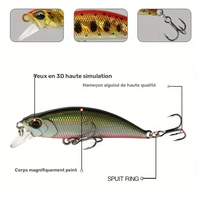 Lot De 15 Leurres Mini Minnow Coulants Pour Pêche — photo 7