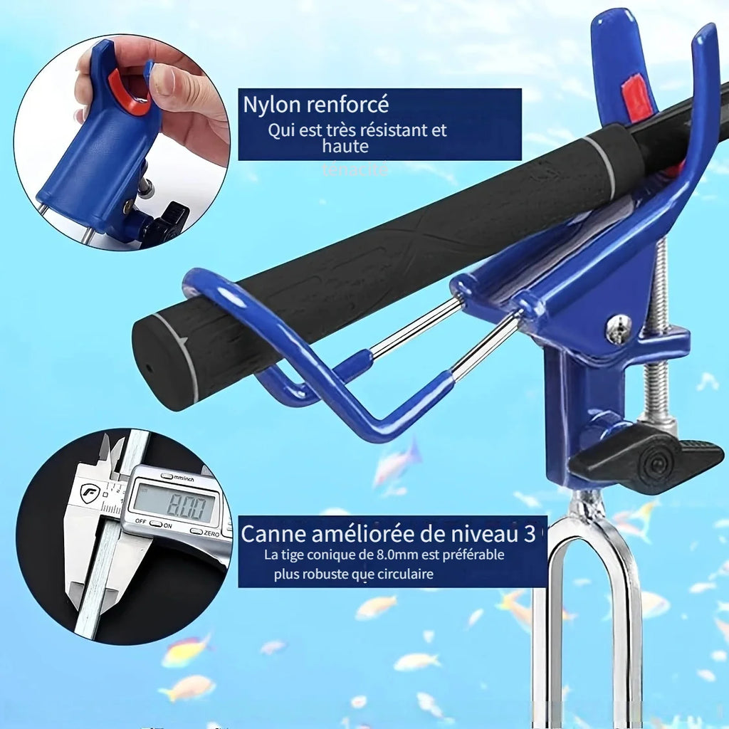 Lot De 2 Porte-Cannes De Pêche En Acier Inoxydable — photo 2