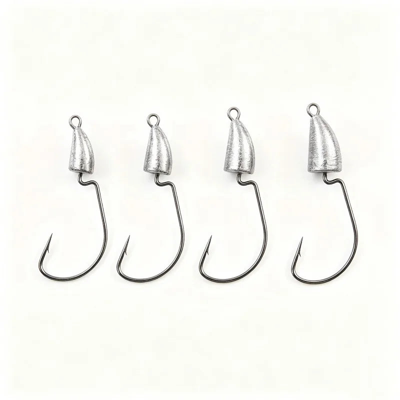 Lot De 20 Têtes Plombées De Pêche Avec Hameçons Barbelés — illustration 3 Image