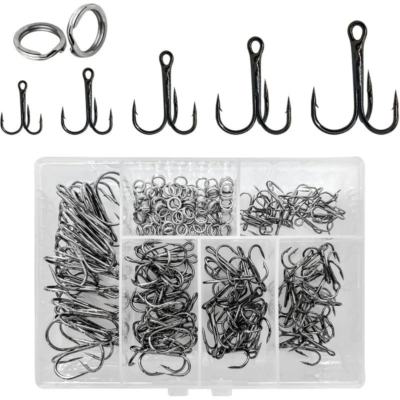 Lot De 200 Hameçons Ronds En Acier Carbone