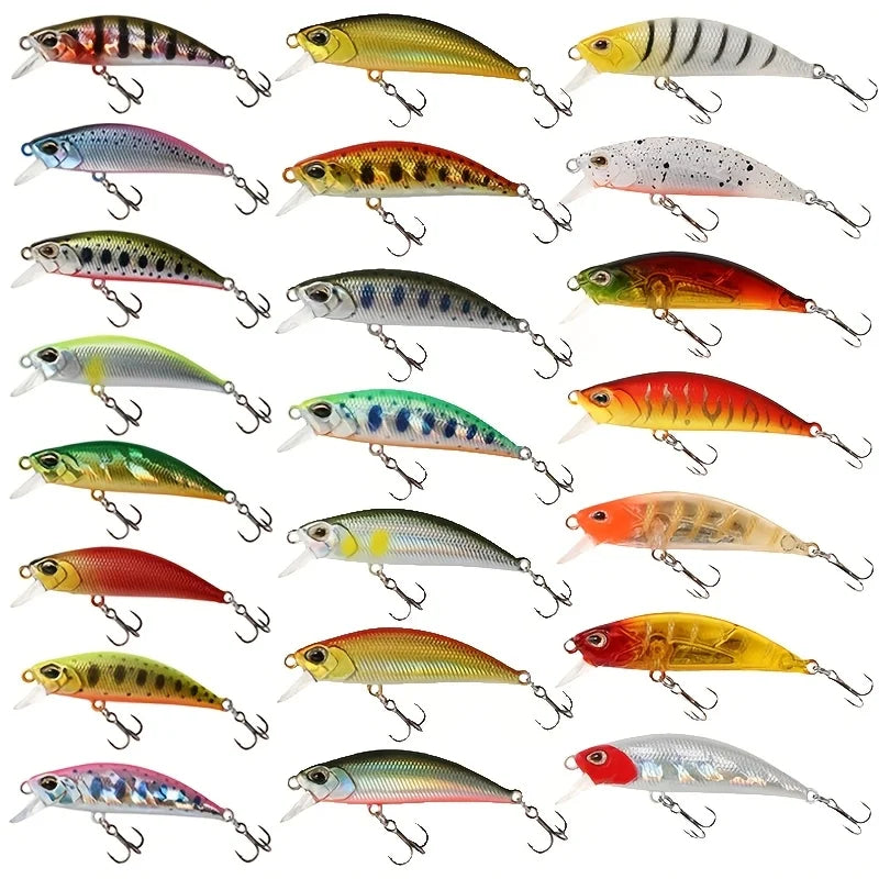 Lot De 22 Leurres De Pêche Mini Coulants