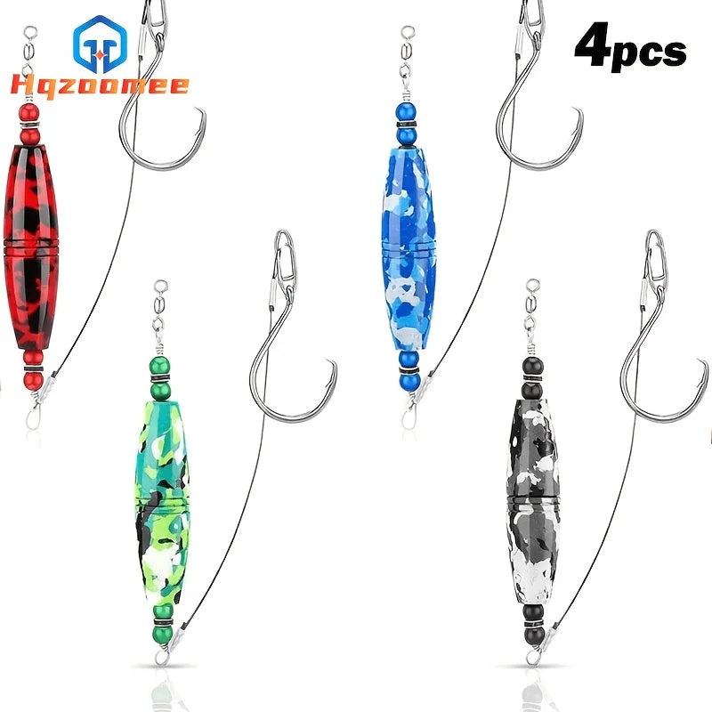 Lot De 4 Flotteurs De Pêche Au Poisson-Chat