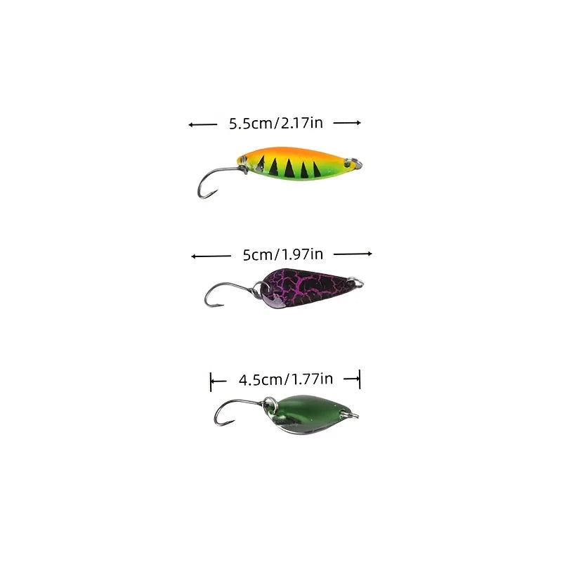 Lot De 43 Leurres Scintillants En Métal Multicolores — photo 4