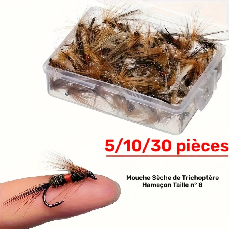 Lot De 5 À 30 Mouches De Pêche à La Truite