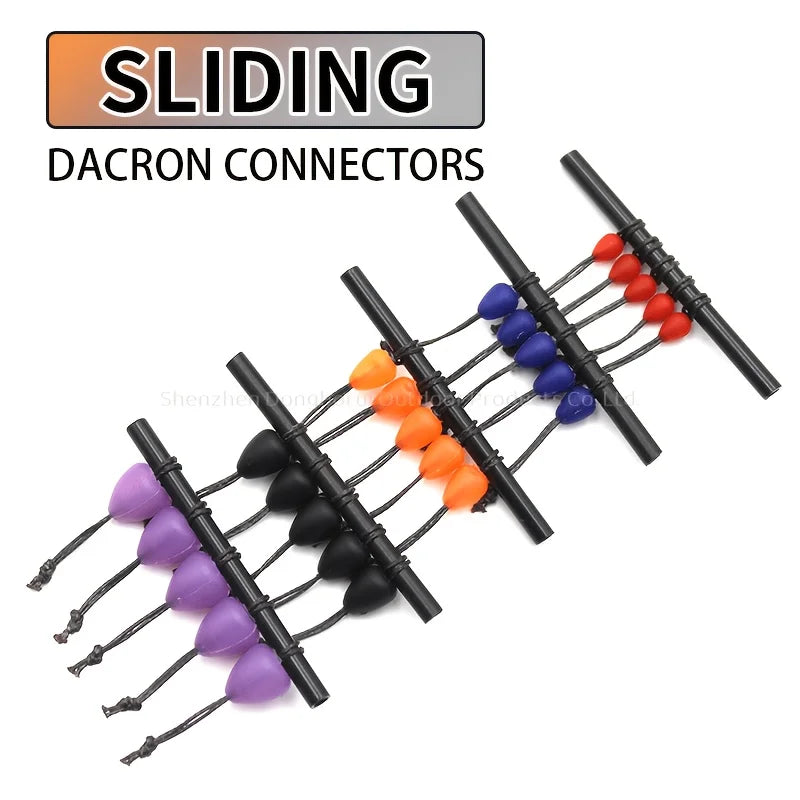 Lot De 5 Connecteurs De Pêche À La Carpe En Dacron