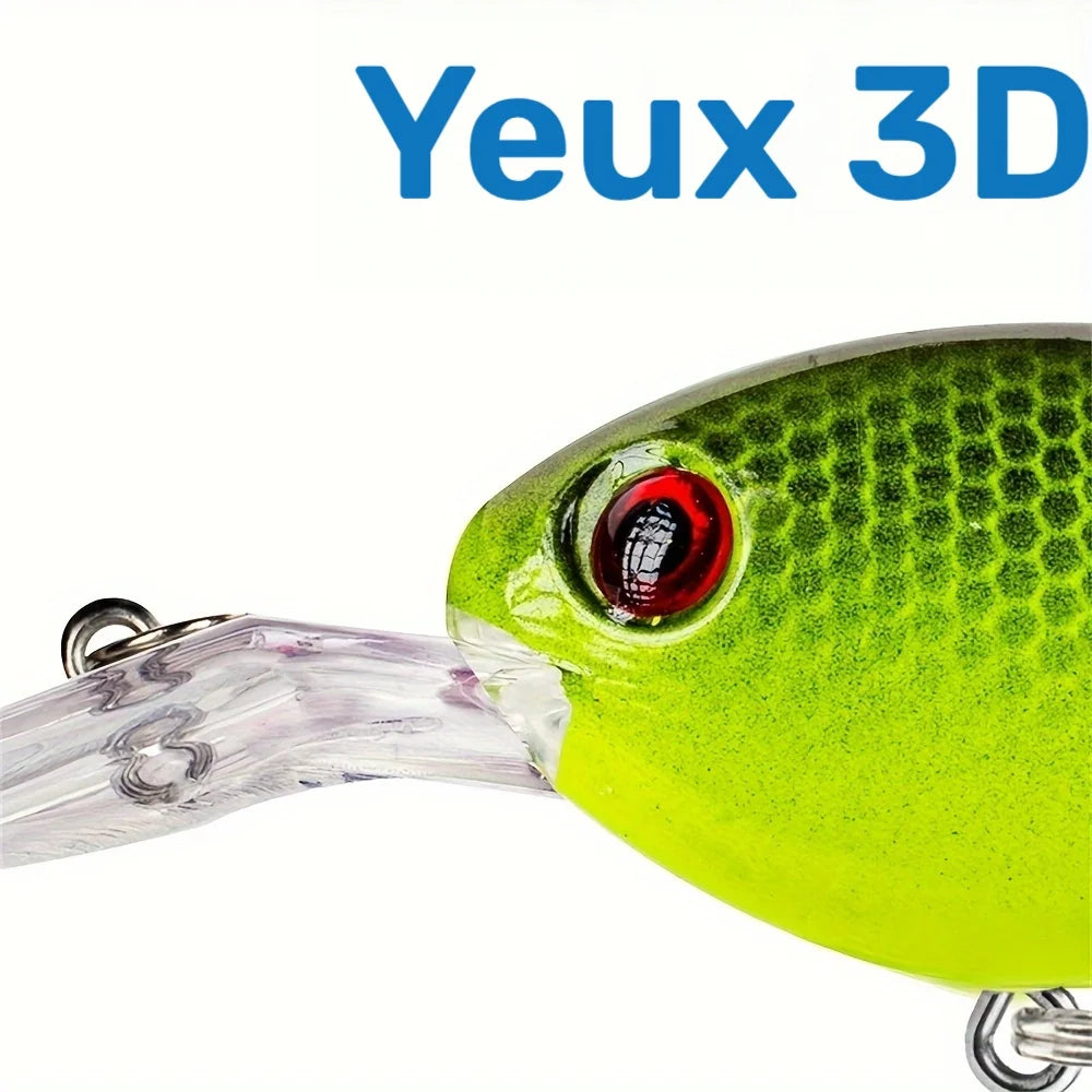 Lot De 5 Crankbaits Flottants Réalistes 10 Cm — photo 3