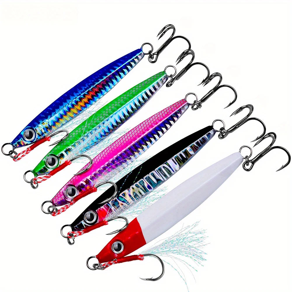 Lot De 5 Leurres De Pêche Jig De Lancer — photo 8