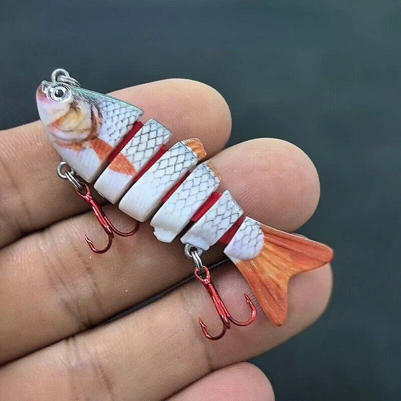 Lot De 5 Leurres De Pêche Miniatures Articulés — photo 6