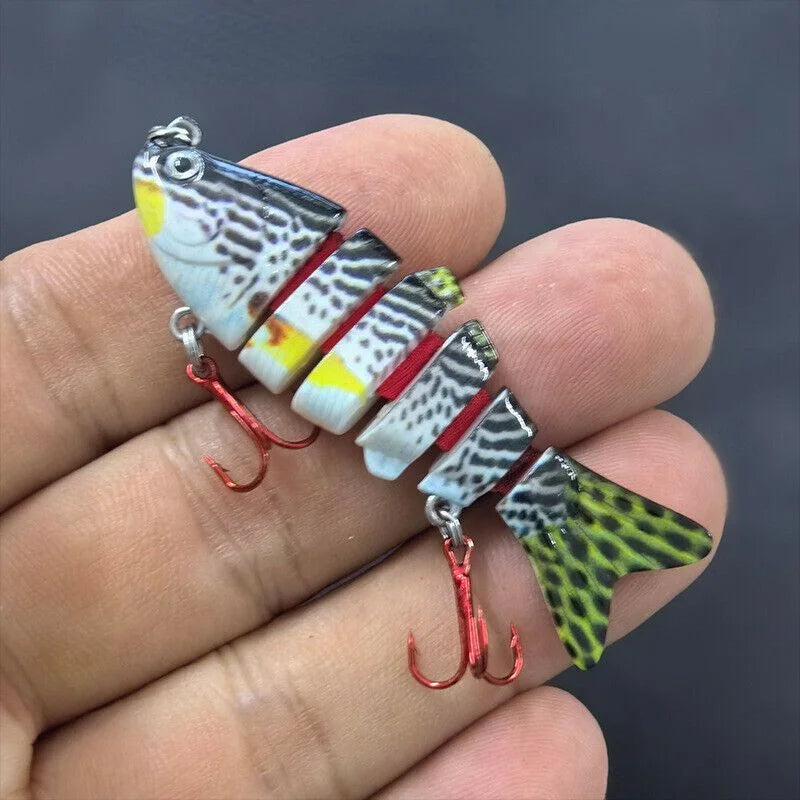 Lot De 5 Leurres De Pêche Miniatures Articulés — photo 7