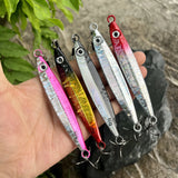 Lot De 5 Leurres Métalliques Slow Jig Coulants