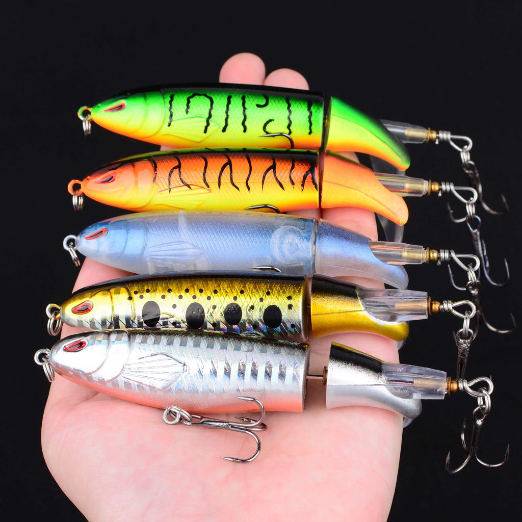 Lot De 5 Leurres Popper Topwater À Hélice — photo 6