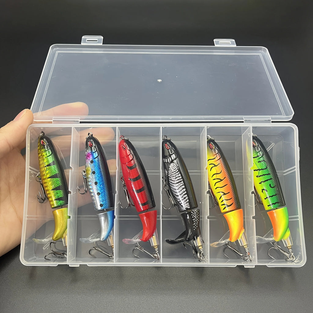 Lot De 6 Leurres Crayon À Surface Avec Queue Rotative — photo 4