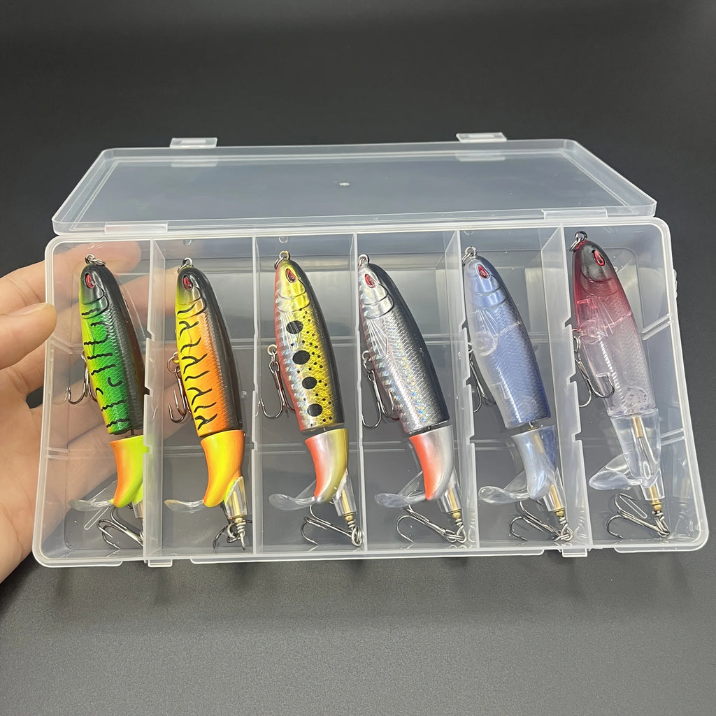 Lot De 6 Leurres Crayon À Surface Avec Queue Rotative — photo 5