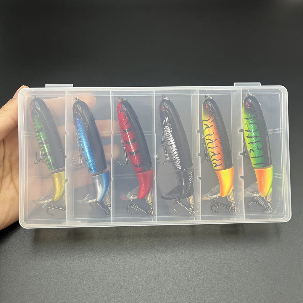 Lot De 6 Leurres Crayon À Surface Avec Queue Rotative — photo 7