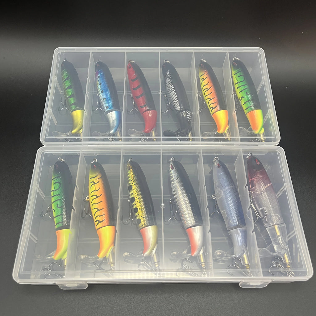 Lot De 6 Leurres Crayon À Surface Avec Queue Rotative — photo 8