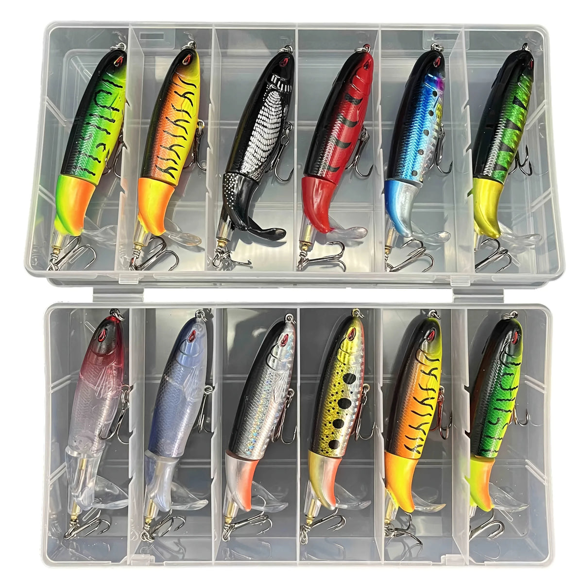 Lot De 6 Leurres De Pêche Popper Surface — photo 2