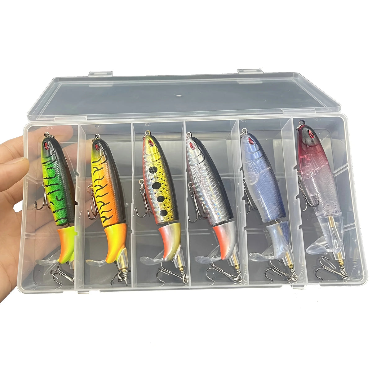 Lot De 6 Leurres De Pêche Popper Surface — photo 9