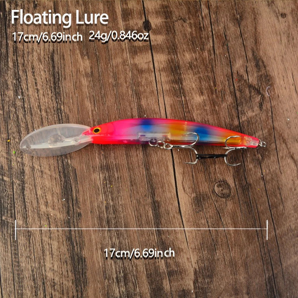 Lot De 6 Leurres Flottants À Longue Langue Pour Pêche En Surface — photo 3