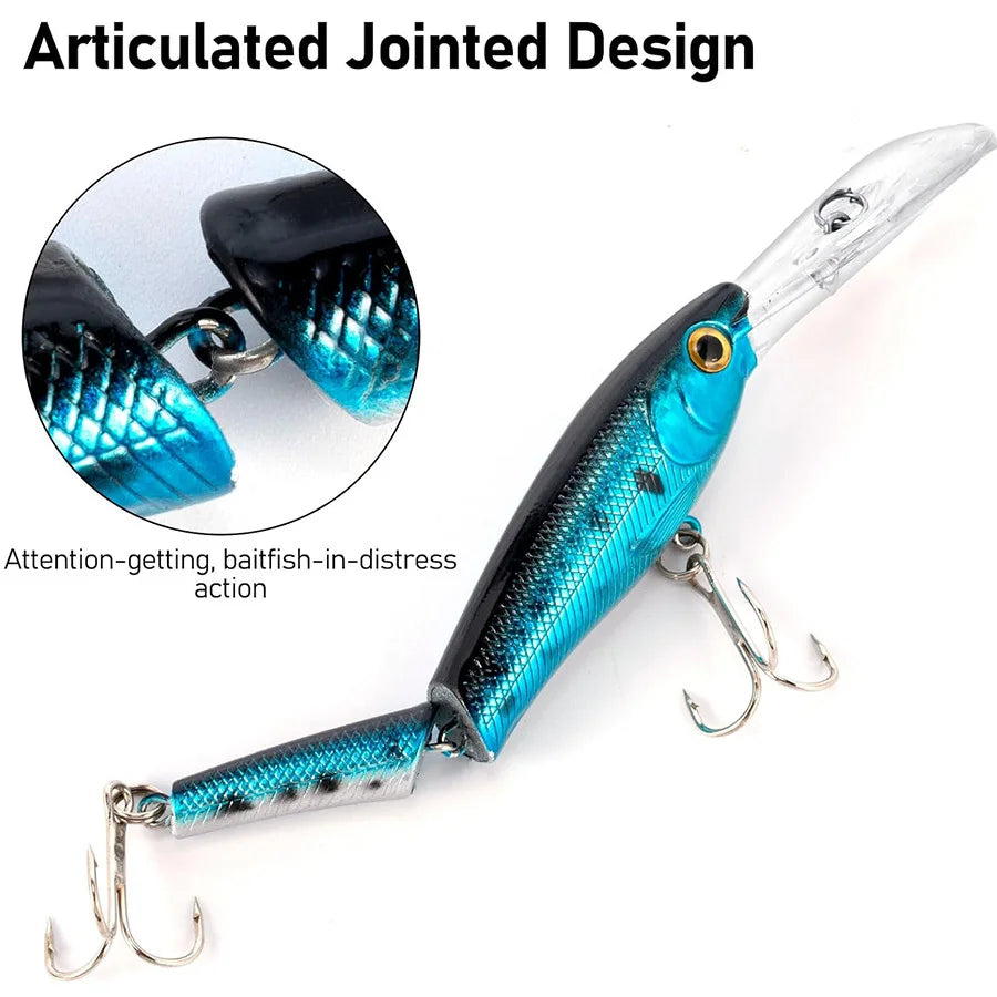 Lot De 6 Leurres Jerkbait Minnow Articulés — photo 2