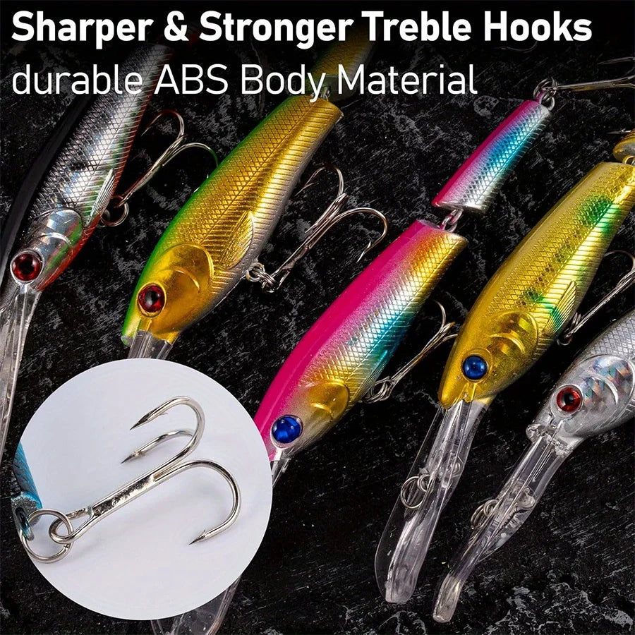 Lot De 6 Leurres Jerkbait Minnow Articulés — photo 4