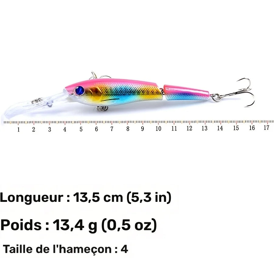 Lot De 6 Leurres Jerkbait Minnow Articulés — photo 6