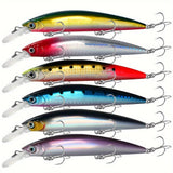 Lot de 6 Leurres Minnow Coulants pour Pêche
