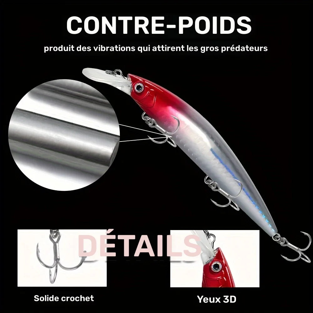 Lot de 6 Leurres Minnow Coulants pour Pêche — photo 3