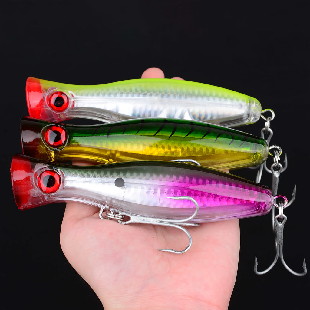 Lot de 6 Leurres Popper pour Pêche en Eau Salée — photo 7