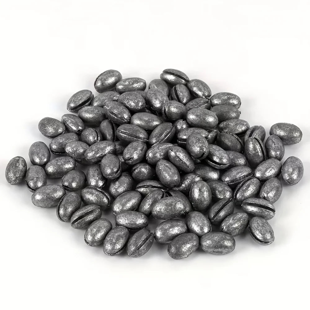 Lot De 80 Plombs Fendus Ovales Pour Pêche