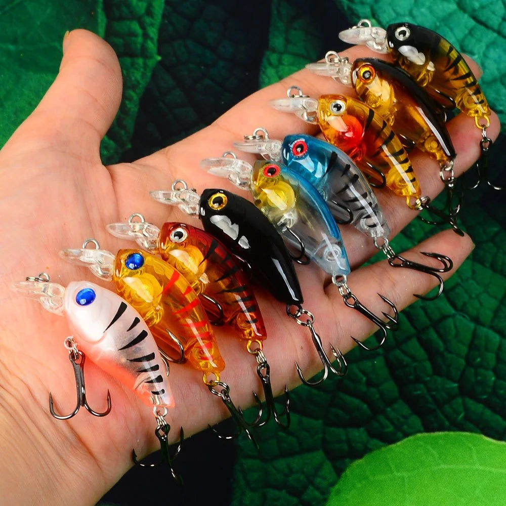 Lot De 9 Leurres Flottants Minnow Pour Pêche — photo 2