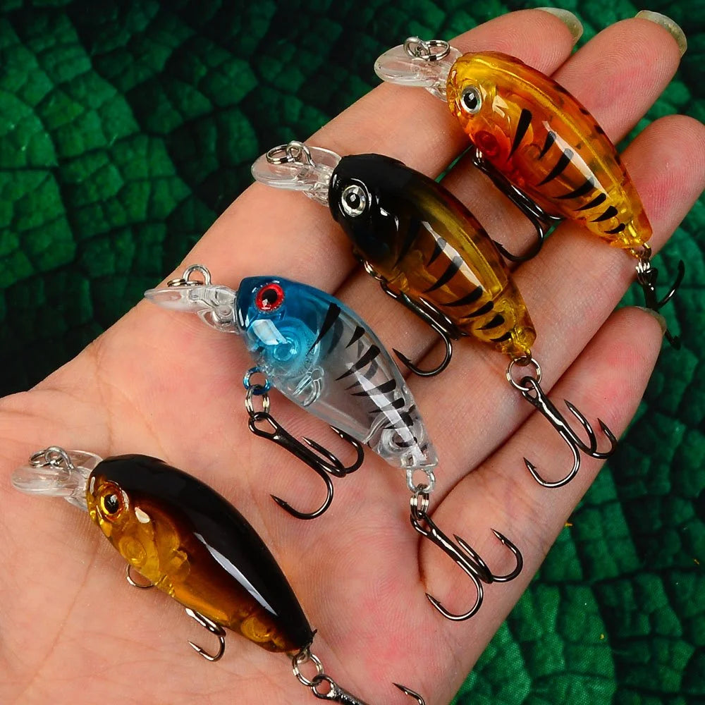 Lot De 9 Leurres Flottants Minnow Pour Pêche — photo 3