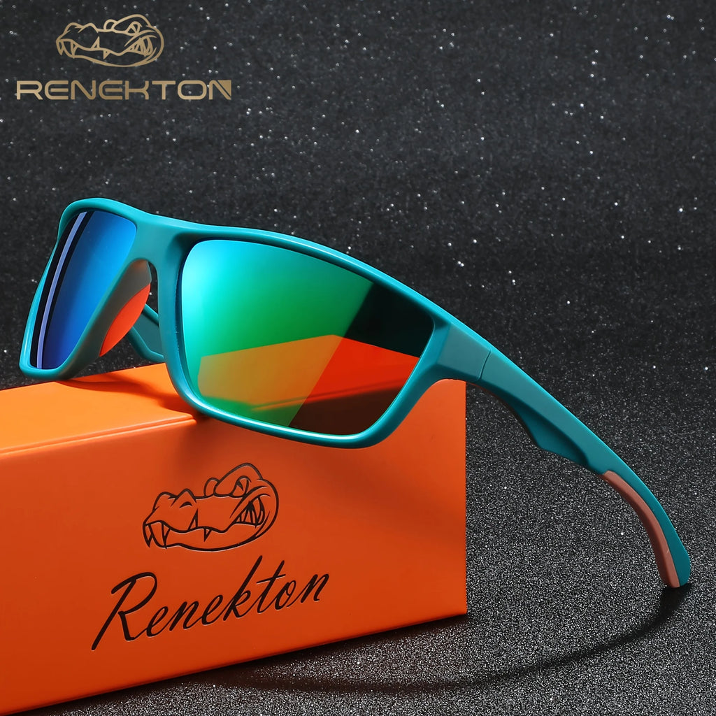Lunettes de Soleil Polarisées Gris Dégradé pour Homme — Vert Monture Vert, photo 3