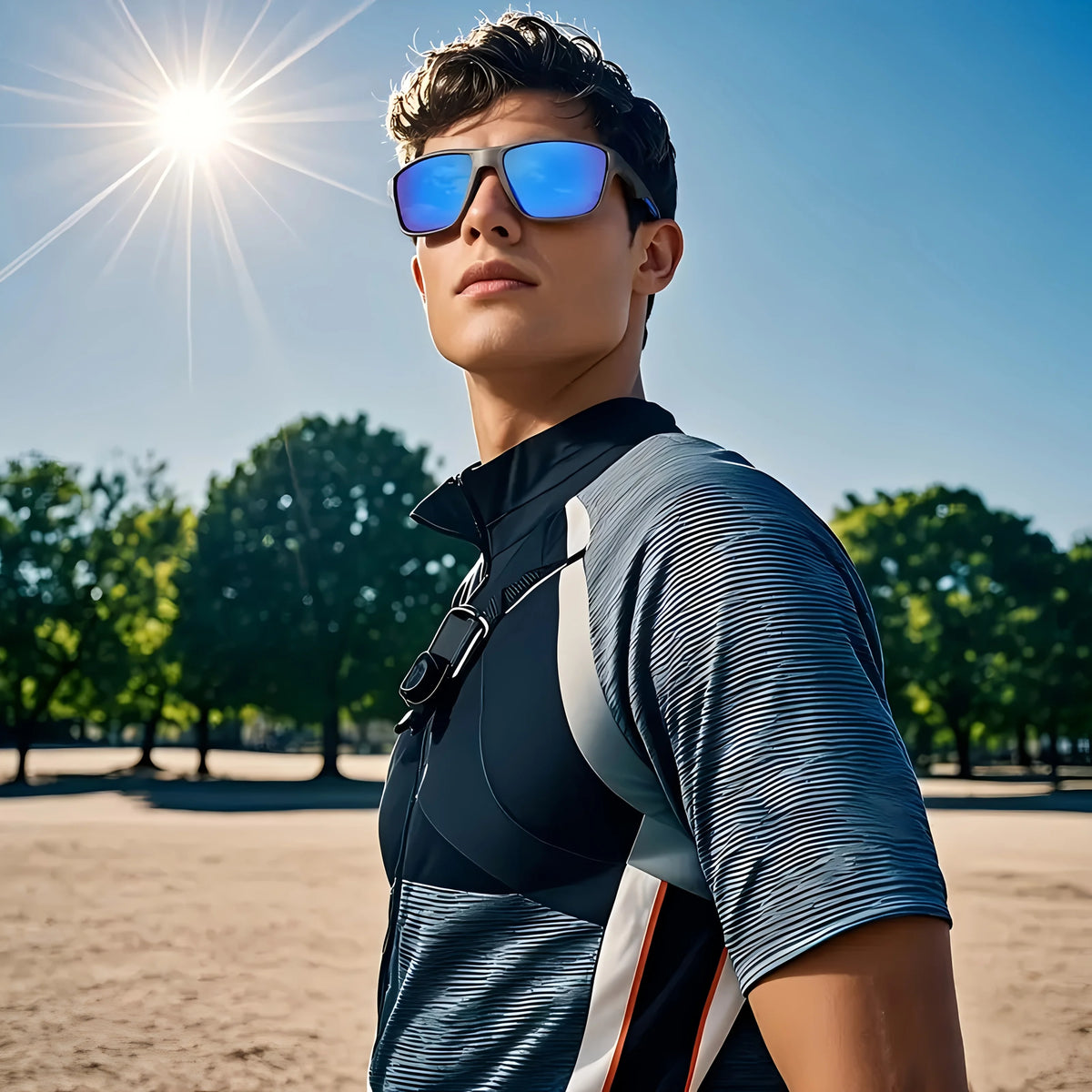 Lunettes de Soleil Polarisées Gris Dégradé pour Homme — illustration 1 Image