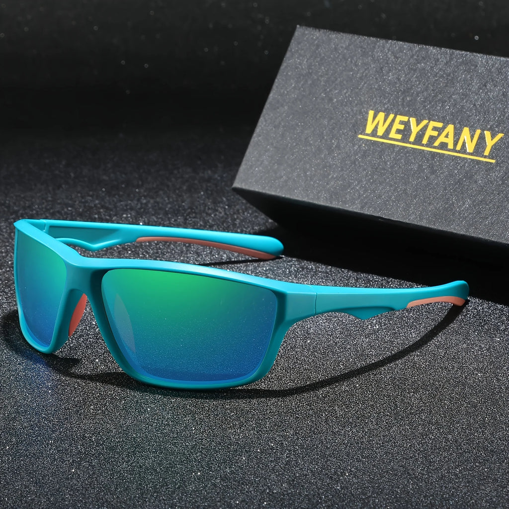 Lunettes De Soleil Polarisées Oversize En Polycarbonate — Turquoise Vert Miroité, photo 2