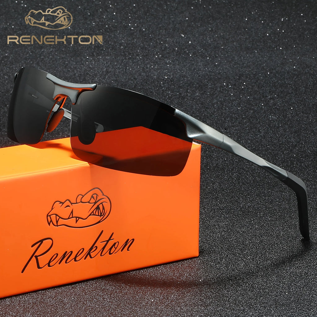 Lunettes de Soleil Polarisées Sans Monture en Alliage — Cendre De Pistolet, photo 10