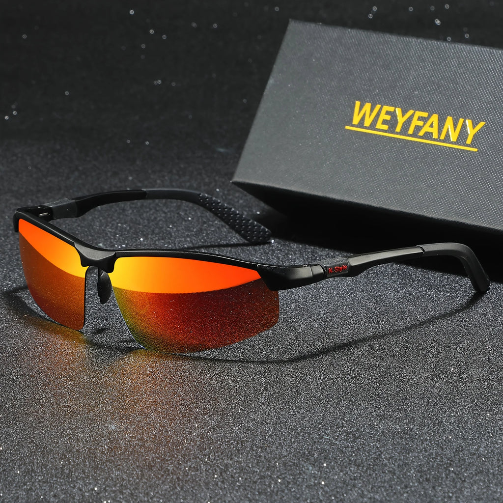 Lunettes de Soleil Polarisées Sans Monture en Aluminium-Magnésium — photo 12