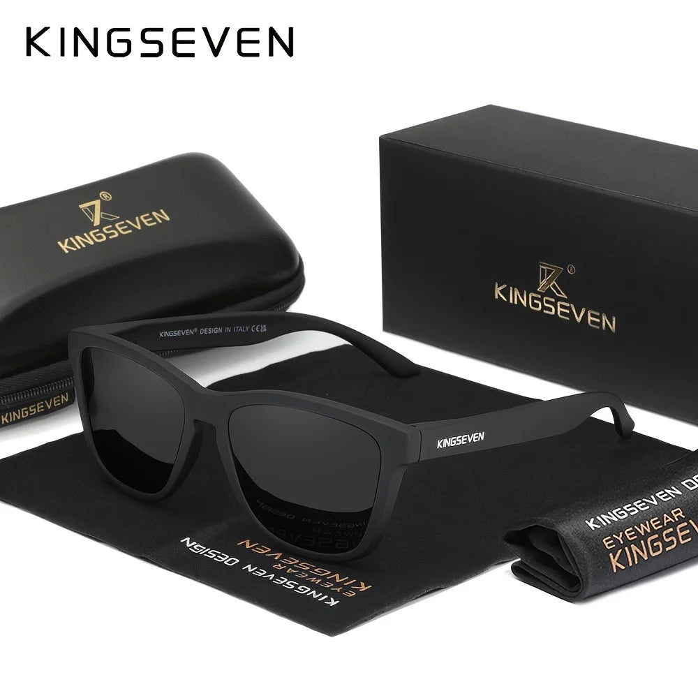 Lunettes De Soleil Polarisées Sport Décontractées — Noir Gris Foncé, photo 8