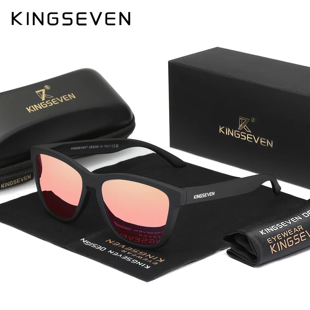 Lunettes De Soleil Polarisées Sport Décontractées — Noir Rose Miroir, photo 12
