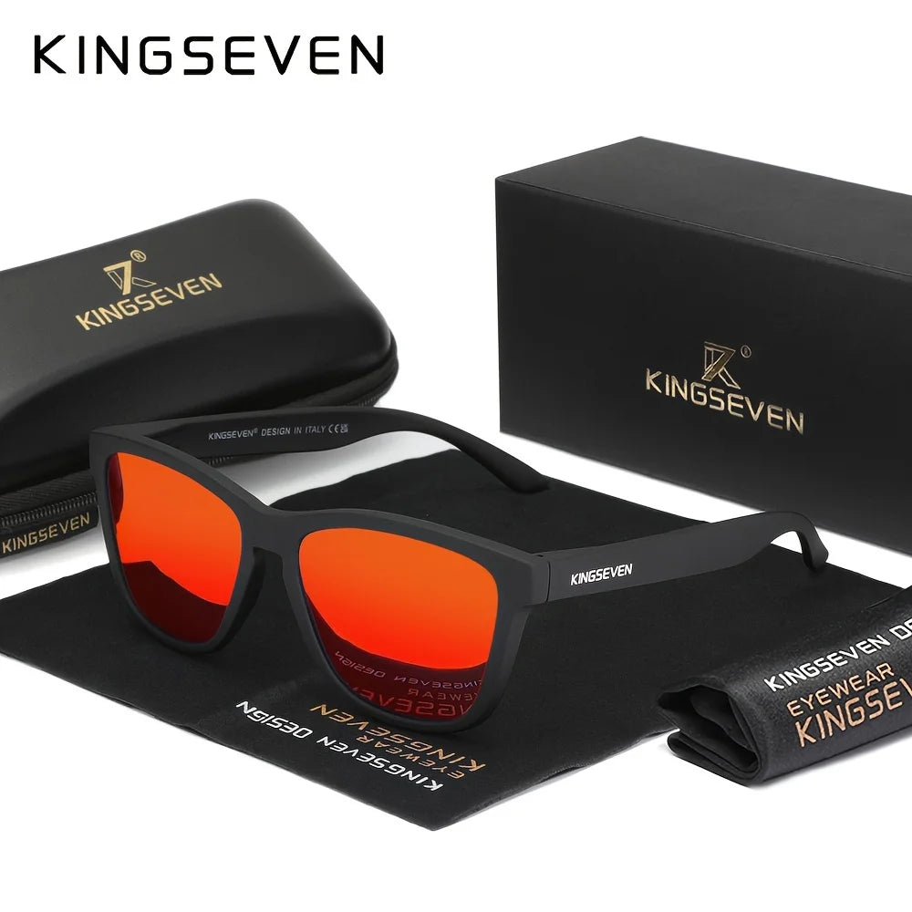 Lunettes De Soleil Polarisées Sport Décontractées — Noir Rouge Miroir, photo 13