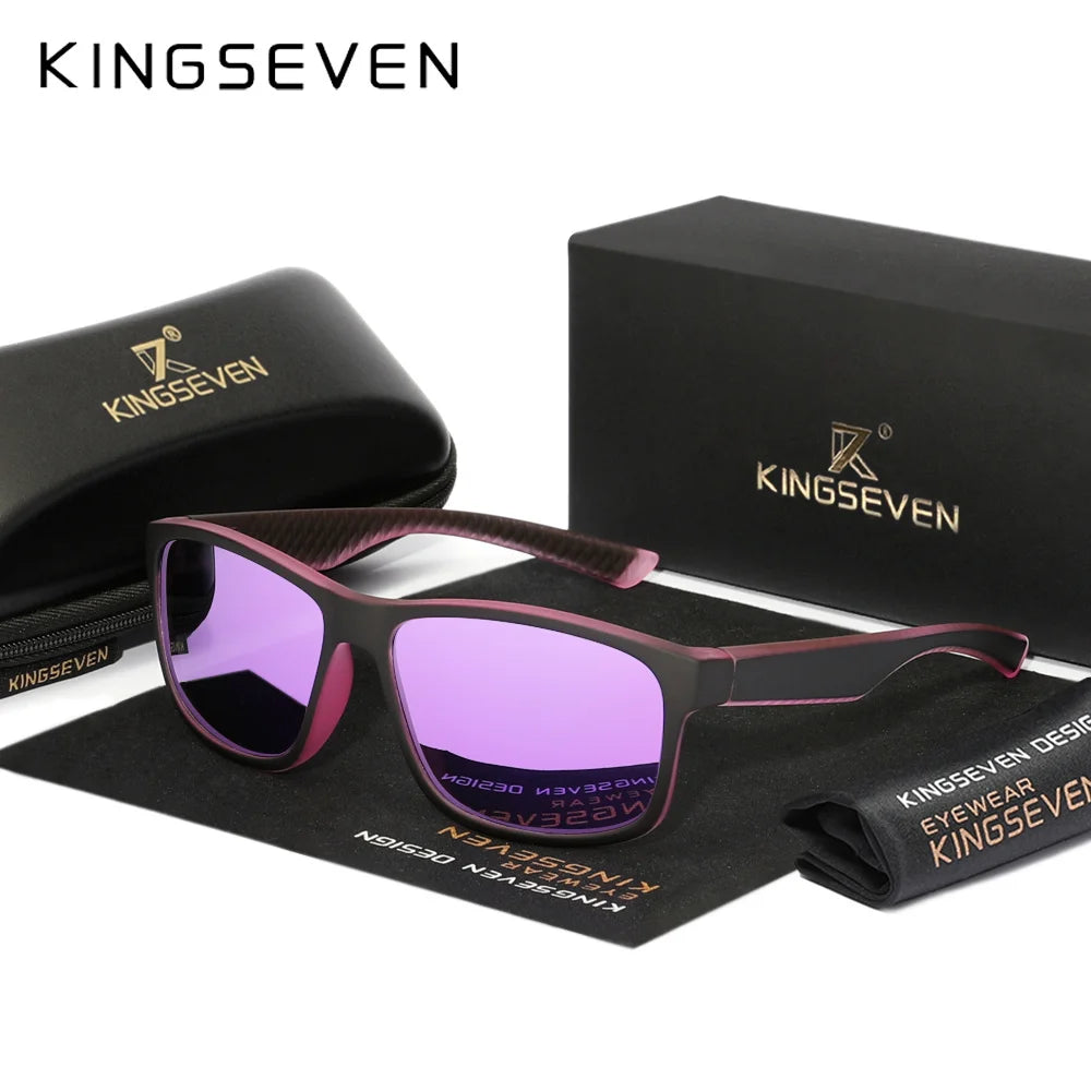 Lunettes Polarisées Décontractées en Polycarbonate — Violet Violet