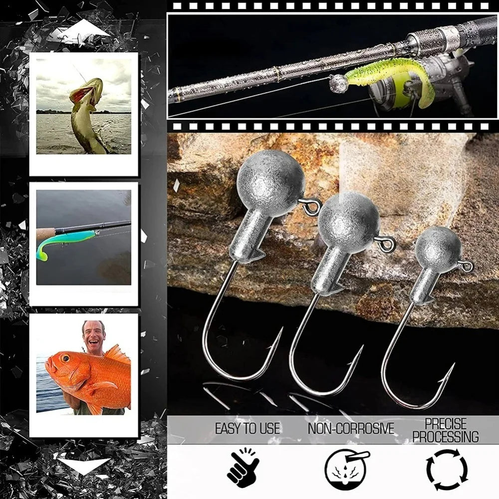 Matériel De Pêche Avec Têtes De Jig Et Leurres — photo 7