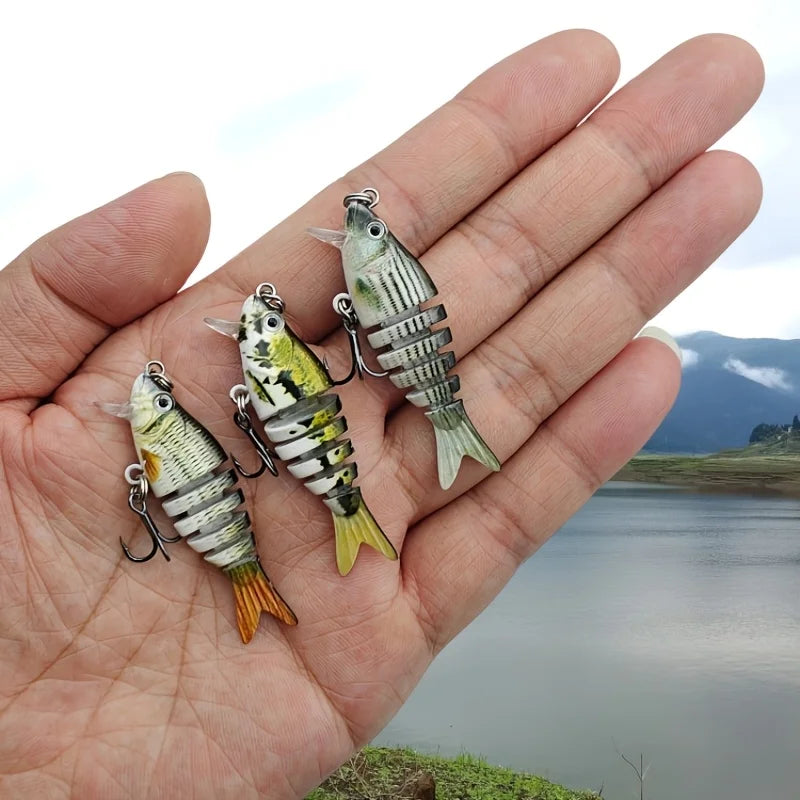 Mini Leurre Swimbait Souple Multi-Segments — 3 Pièces, photo 10