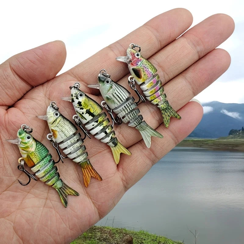 Mini Leurre Swimbait Souple Multi-Segments — 5 Pièces, photo 11