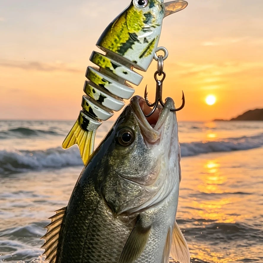 Mini Leurre Swimbait Souple Multi-Segments — photo 12